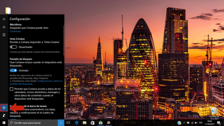 Desactivando Cortana
