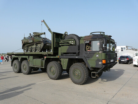 Wiesel On Man Truck