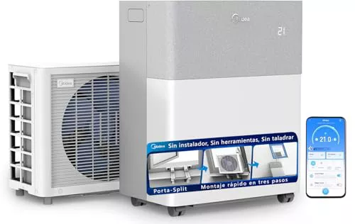 Midea Portasplit Pinguino Aire Acondicionado 4 en 1