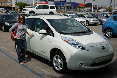 Compradora del Nissan LEAF