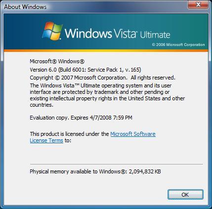Vista SP1, lo que podría llevar