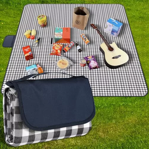 GUSUWU Manta de picnic impermeable para playa, 200 x 200 cm