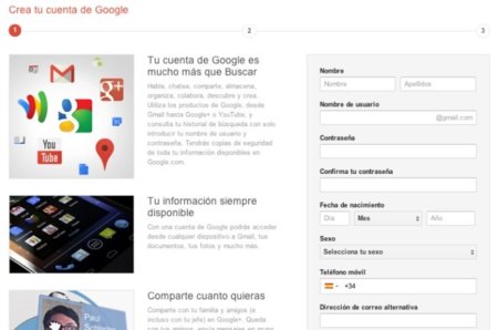 ¿Quieres registrarte en Gmail? Pues vas a entrar en Google+ quieras o no