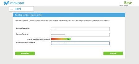 Cambiar Clave Router