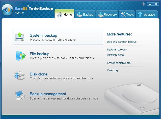 Easeus Todo Backup Free 3.0 mejora la funcionalidad para realizar copias de seguridad