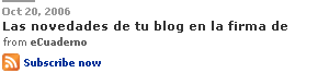 Usar la firma de tu correo para mostrar las últimas entradas de tu blog