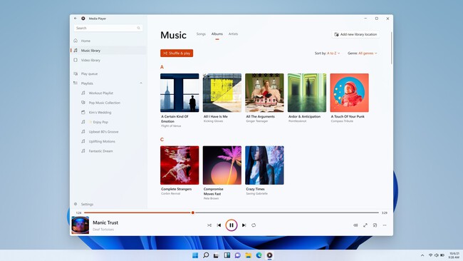 Windows 11 Media Player Grande