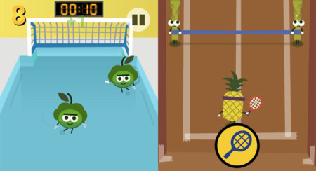 El doodle de los Juegos Olímpicos son 7 geniales minijuegos protagonizados por frutas