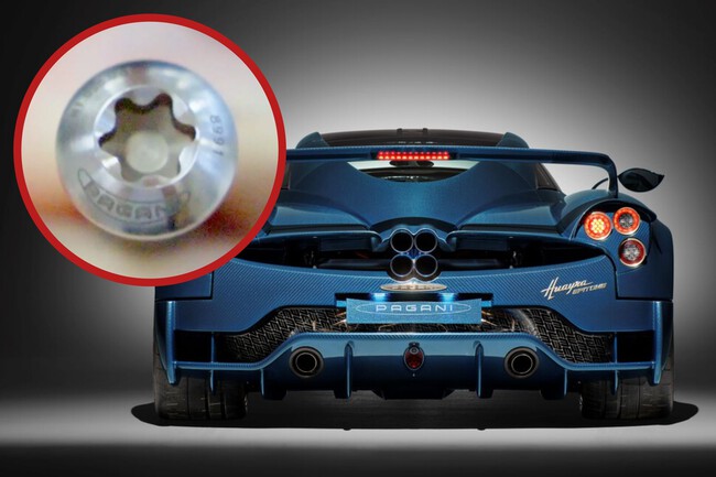 Pagani Huayra tornilleria precio