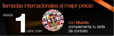 Orange extiende las llamadas internacionales por 1 céntimo/minuto a los clientes de contrato