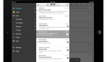 Mailbox lanza su aplicación oficial para iPad
