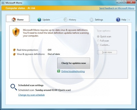 Primeras capturas de Morro, el antivirus gratuito de Microsoft