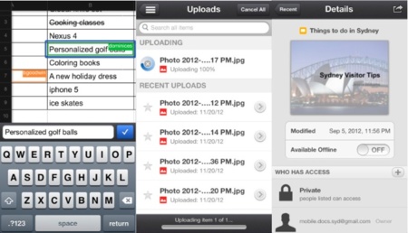 Google Drive para iOS se actualiza mejorando la edición de documentos y la subida de fotografías