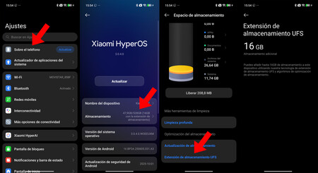 Almacenamiento Extension