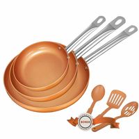 Cupón de descuento del 50% en el juego de sartenes Deik: aplicándolo se queda en 29,99 euros con envío gratis en Amazon