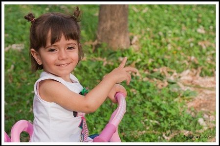 La foto de tu bebé: Paula en su triciclo