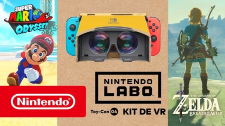 La realidad virtual de Nintendo Switch también llegará a Zelda Breath of the Wild y Super Mario Odyssey este mismo mes