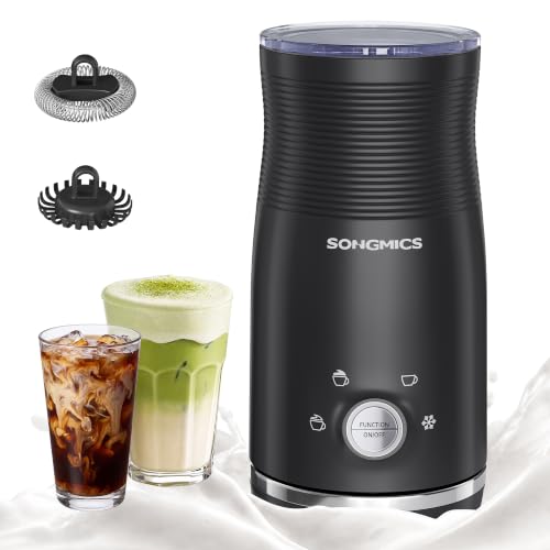 SONGMICS Espumador de Leche Eléctrico 4 en 1, 300 ml