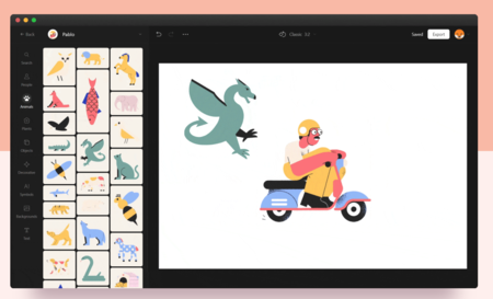 Vector Creator: crea gratis tus propias ilustraciones personalizadas a partir de más de 3000 elementos disponibles