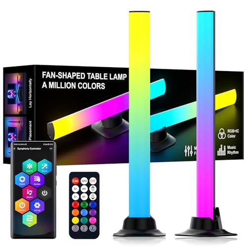 AURORIONCG Barra de Luz LED RGB Gaming, Lámpara TV y Monitor PC, Pack de 2
