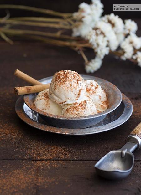 Helado de arroz con leche. Receta