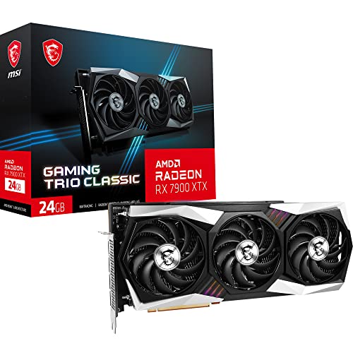 MSI Radeon RX 7900 XTX Gaming Trio Classic 24G Tarjeta gráfica - RX 7900, 24GB GDDR6, 384-bit, PCIe 4.0, HDMI 2.1 y DisplayPort 1.4