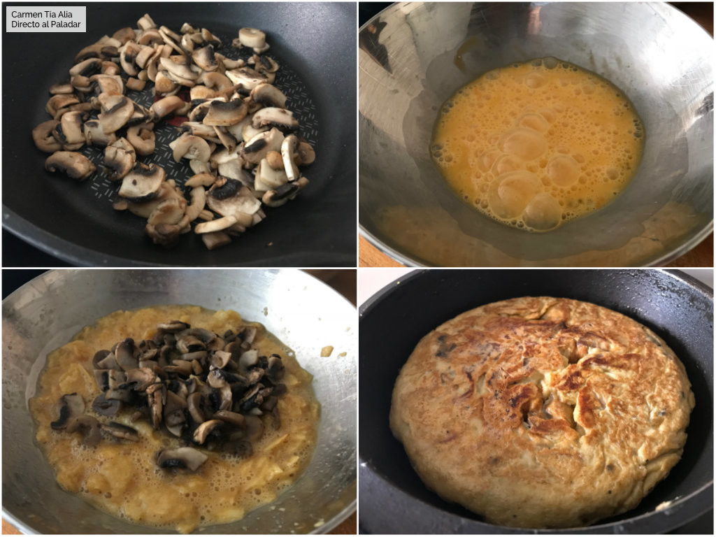 Tortilla de patatas con sabor a trufa receta de cocina fácil, sencilla