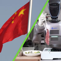 Un robot en China cocinó un filete a 1,800 km de distancia con realidad virtual y el resultado fue sorprendente 