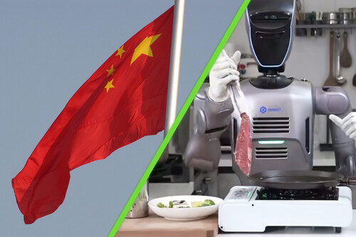Un robot en China cocinó un filete a 1,800 km de distancia con realidad virtual y el resultado fue sorprendente