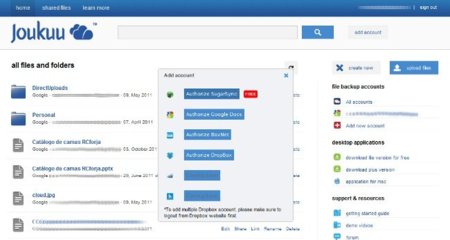 Joukuu incorpora soporte para Sugarsync y ya trabaja para hacerlo con Skydrive