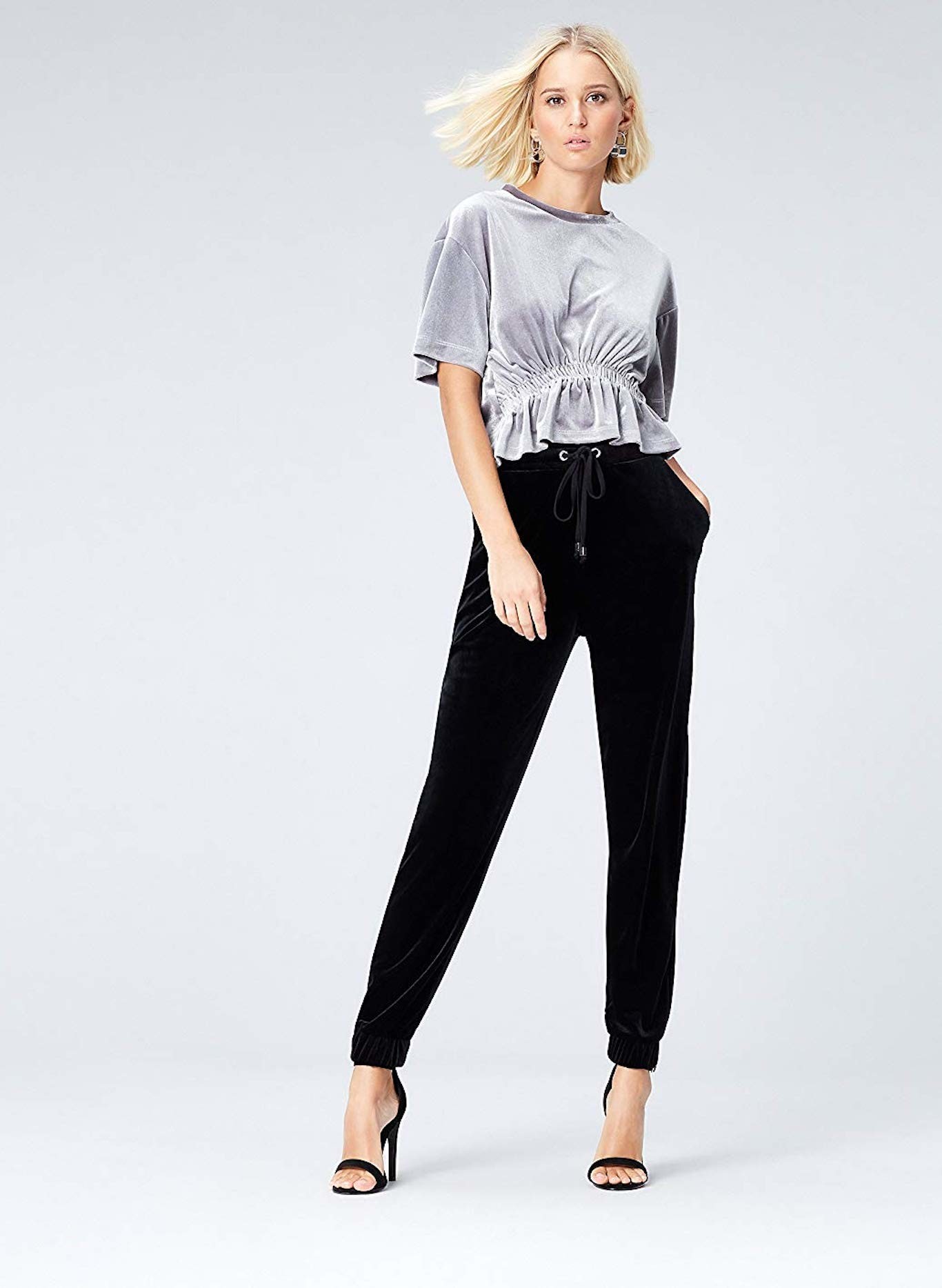 Pantalón Jogger De Lino Mujer, Marrón | Milano