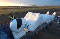 The Stig, ahora mide 9 metros y pasea por Europa