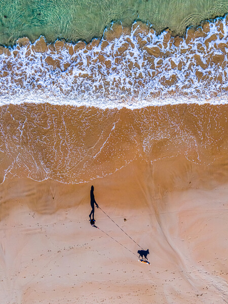 Marcia And Luna At Queenscliff Drone Small