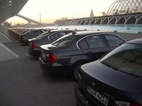 Una larga fila de BMW Serie 3