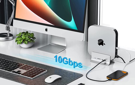 Soporte para Mac mini con puertos