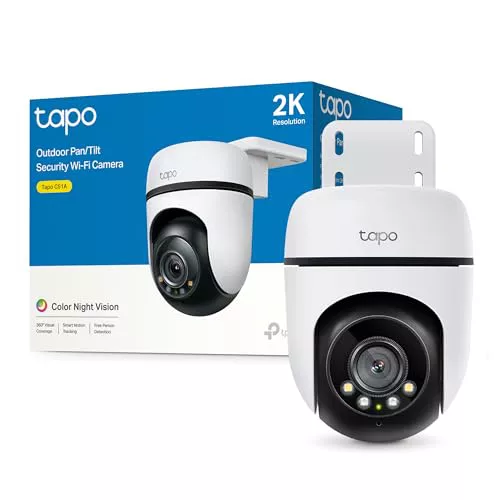 Tapo C51A - Cámara de vigilancia Wi-Fi para Exteriores 360°