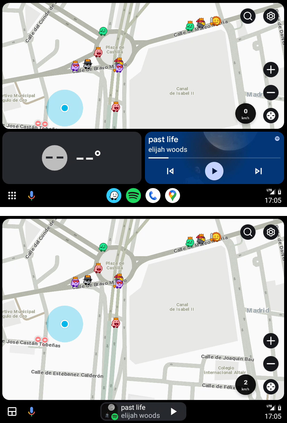Waze en Android Auto con Coolwalk, así se ve la nueva interfaz en el coche