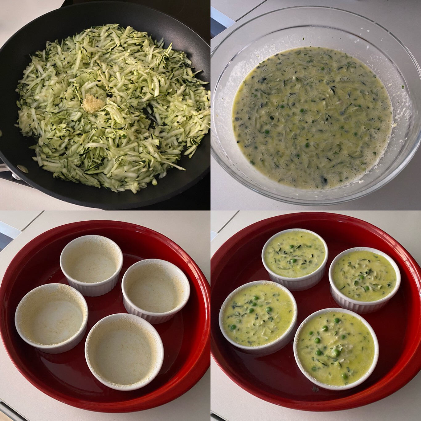 Receta de flanes de calabacín y parmesano: fácil y sabrosa para cualquier ocasión 8 Merca2.es Paso a paso para elaborar flanes de calabacín y parmesano