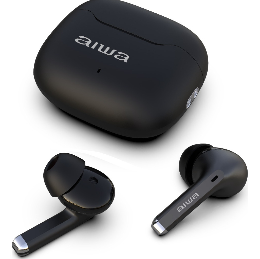 Auriculares In-ear Inalámbricos Aiwa Awtwsg50ancb Noise Cancelling Negro