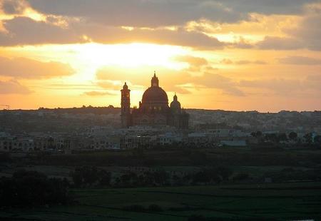 La "Iglesia Redonda" de Xewkija en Gozo, Malta 