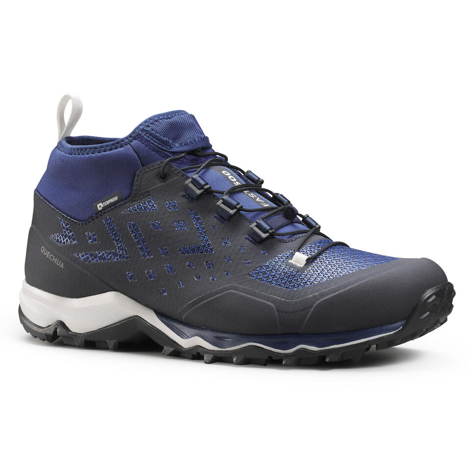 Zapatillas de montaña y trekking impermeables ultraligeras Hombre Quechua FH500