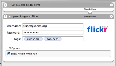 Cómo subir fotos a Flickr con Automator