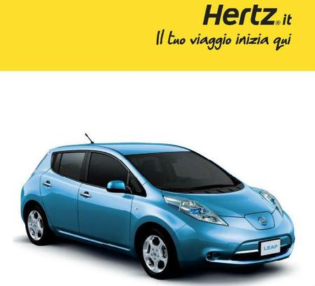 Hertz ofrece en Milán el Nissan Leaf como vehículo de alquiler