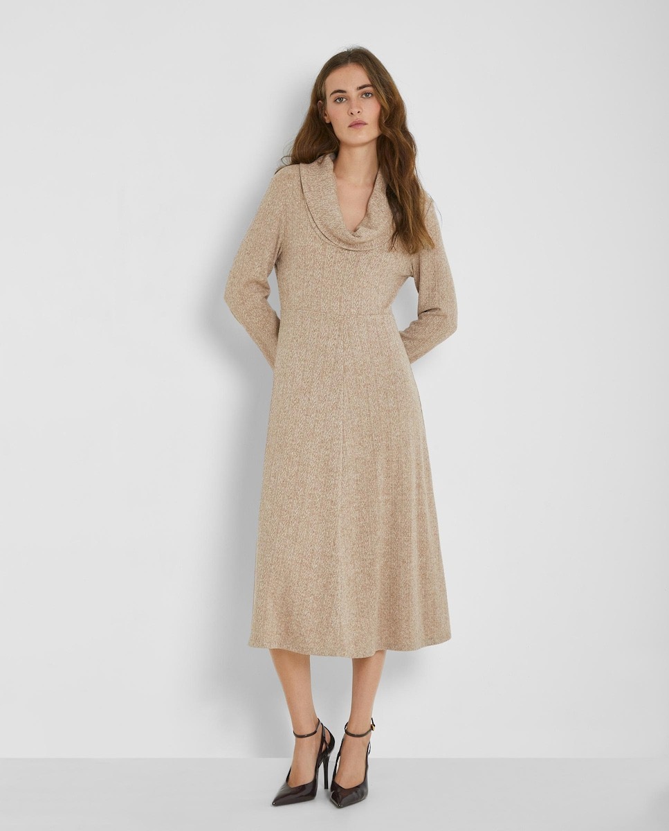 Vestido de punto de canalé 