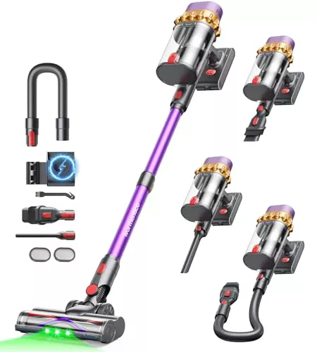 Ivormentico V10 EVO Aspiradora sin Cable, 55Kpa/600W/70Mins