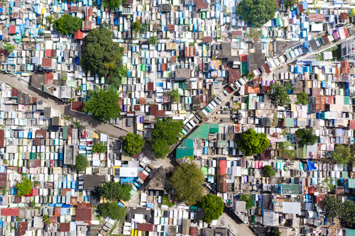 cemitério de Manila visto por cima