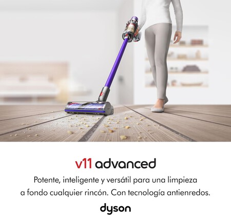Dyson V11 Advanced Aspiradora Vertical sin Cable (níquel/Morado)
