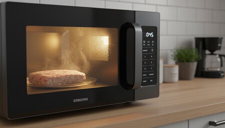 microondas Samsung descongelando