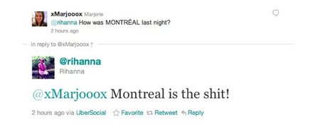 Rihanna y su "umbrella" de marcha por Montreal. ¡Qué no se diga!