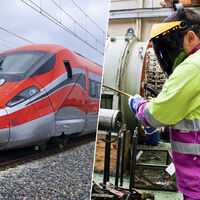 Francia ya obligó a Iryo a reparar sus trenes en Italia. Pese a las quejas de Renfe, la CNMC quiere que no salgan de España